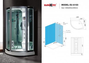 Bản vẽ sơ đồ kỹ thuật phòng xông hơi EU – A103