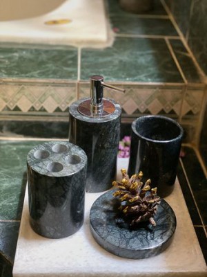 Bộ phụ kiện phòng tắm đá tự nhiên BSB12