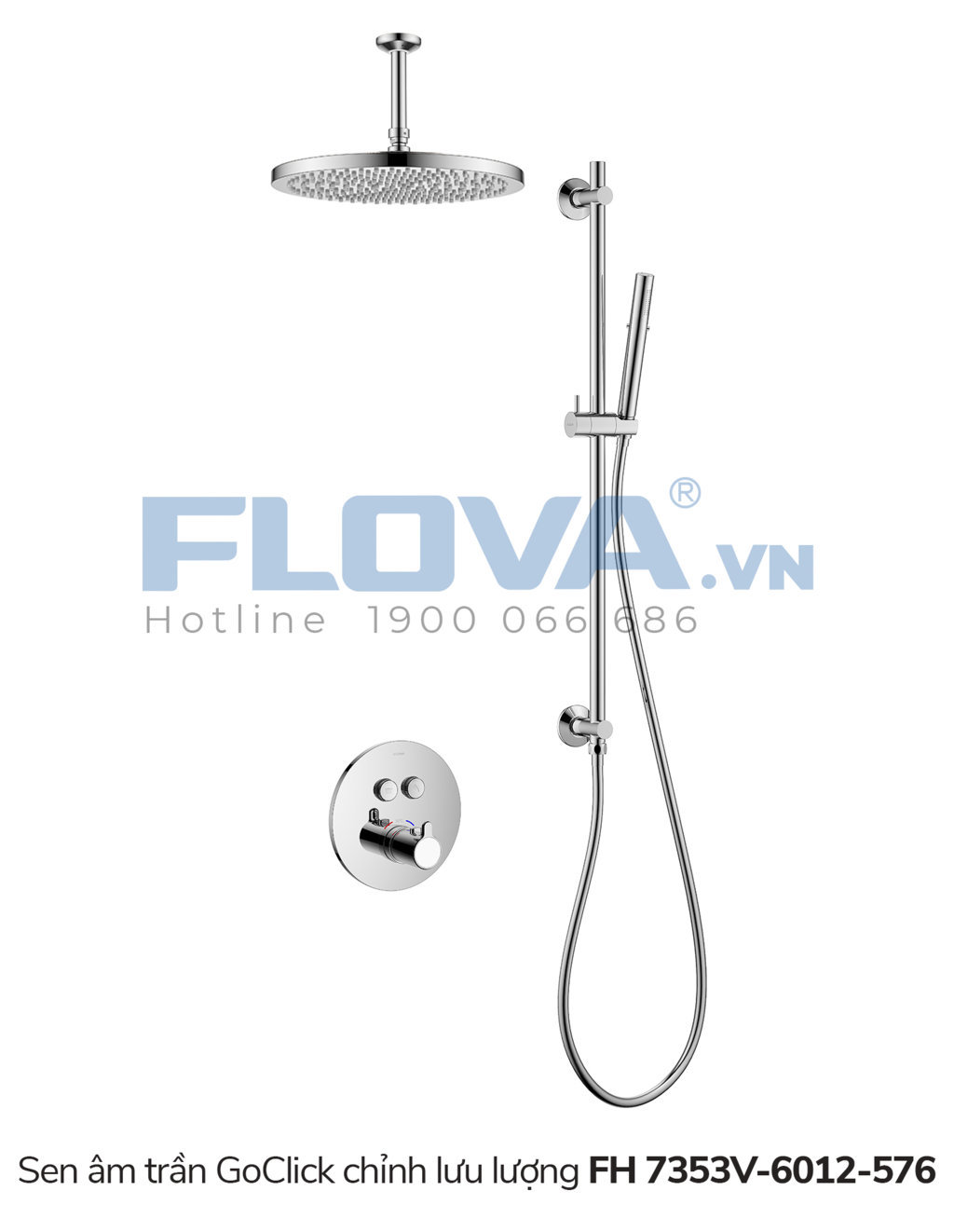 Sen tắm âm tường Flova FH 7353V-6012-576