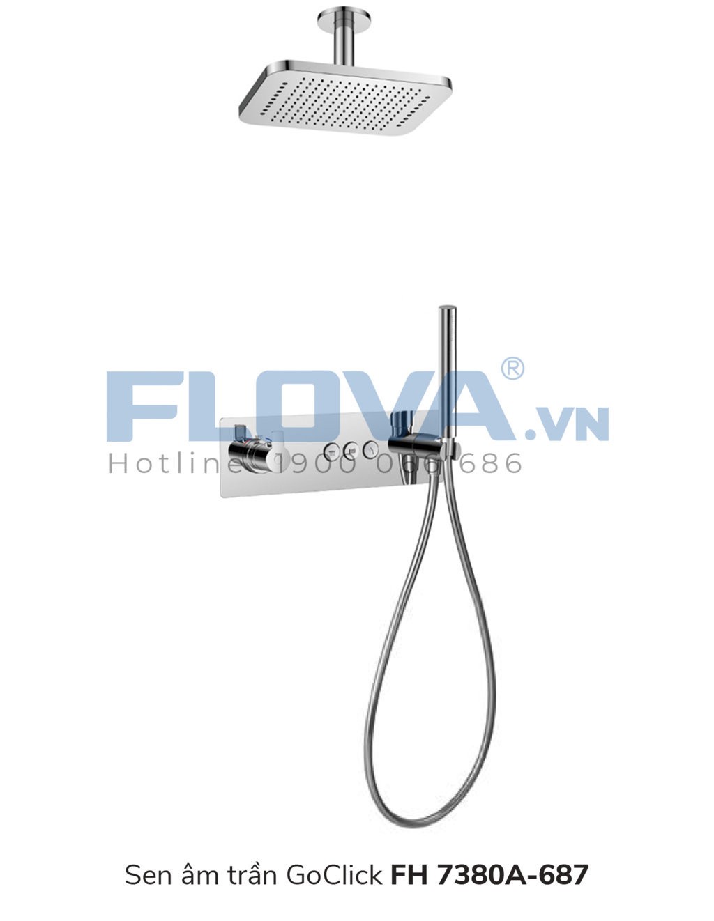 Sen tắm âm tường Flova FH 7380A-687