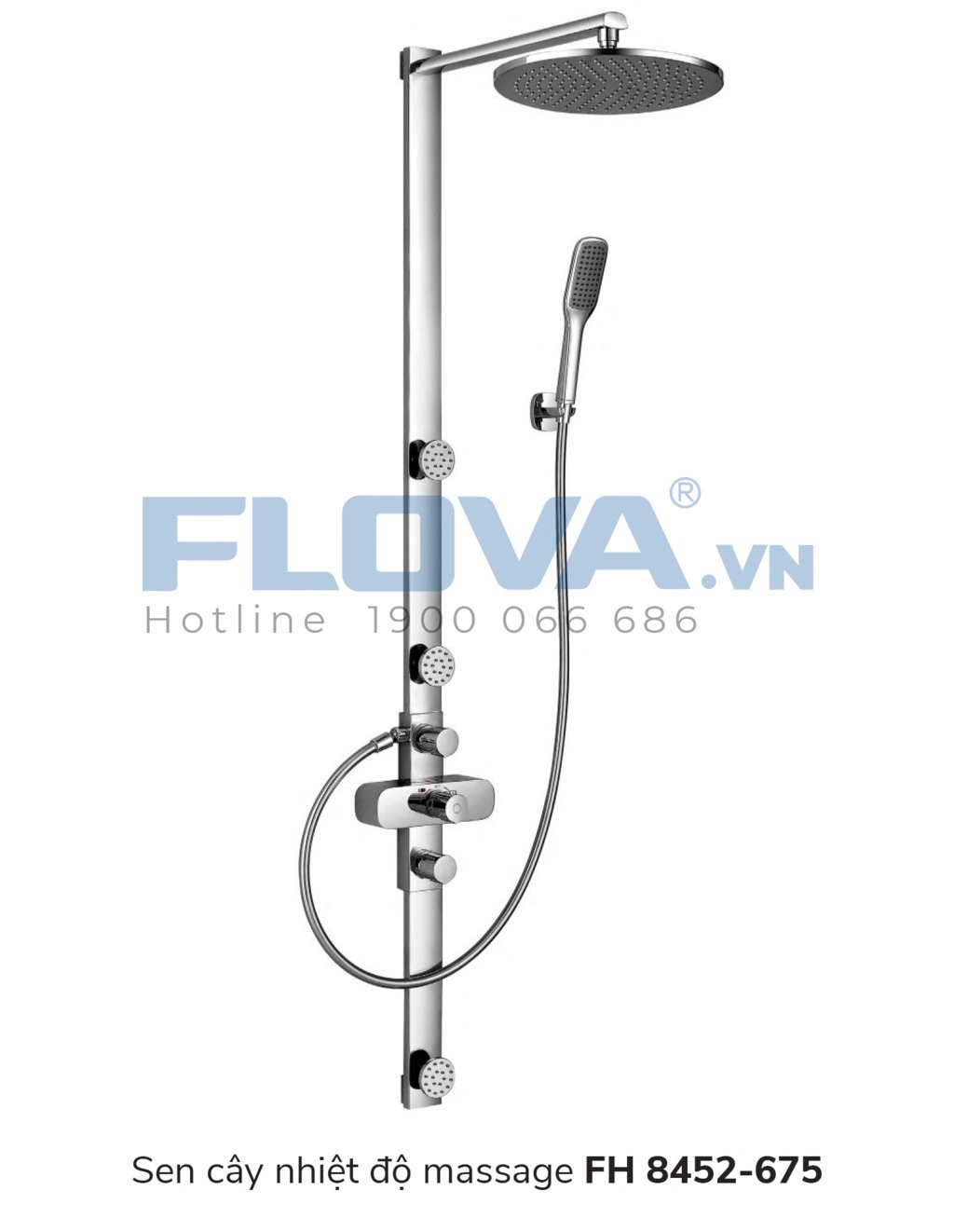 Sen tắm âm tường Flova FH 8452-675 nhiệt độ