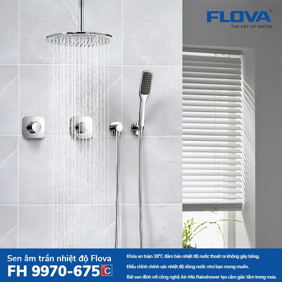 Sen tắm âm tường nhiệt độ Flova FH 9970-675