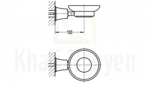 Bản Vẽ Kệ Xà Phòng Flova FH 8987