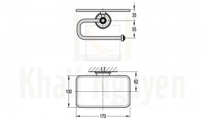 Bản Vẽ Lô Giấy Vệ Sinh Flova FH 8989