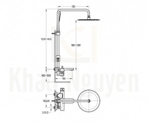 Bản Vẽ Sen Tắm Cây Flova FH 7182-D93