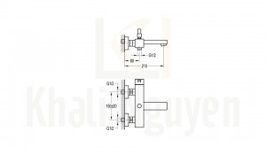 Bản Vẽ Bộ Sen Tắm Flova FH 8107-D38