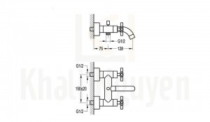 Bản Vẽ Bộ Sen Tắm Flova FH 8117C-617