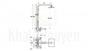 Bản Vẽ Sen Tắm Cây Nhiệt Độ Flova FH 8151-631