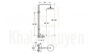 Bản Vẽ Sen Tắm Cây Flova FH 8163A-D11