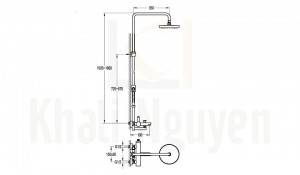 Bản Vẽ Sen Tắm Cây Flova FH 7108-D127-PB