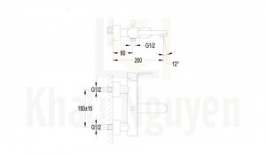 Bản Vẽ Bộ Sen Tắm Flova FH 8189-D69