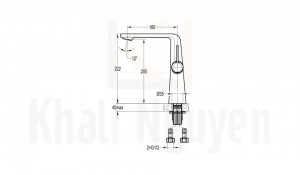 Bản Vẽ Vòi Lavabo Flova FH 8226-D111