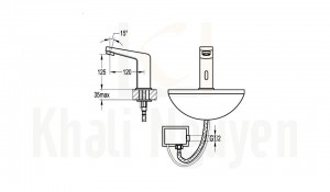Bản Vẽ Vòi Lavabo Cảm Ứng Flova FH 9725A