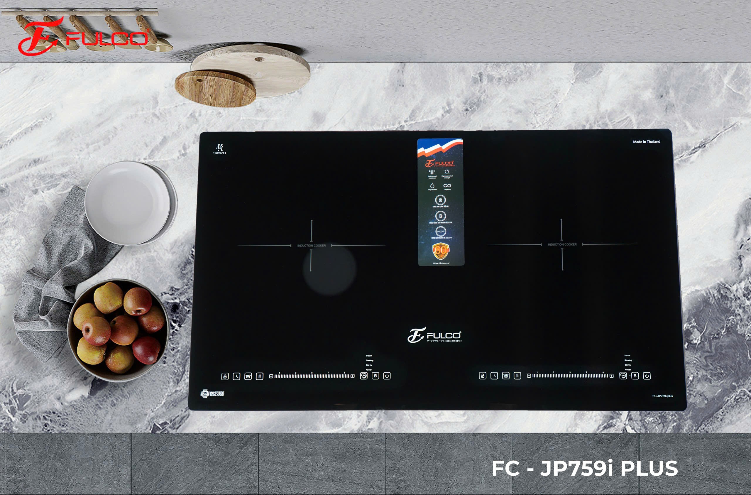Bếp điện từ đôi Fulco FC-JP759i Plus - Hình 5