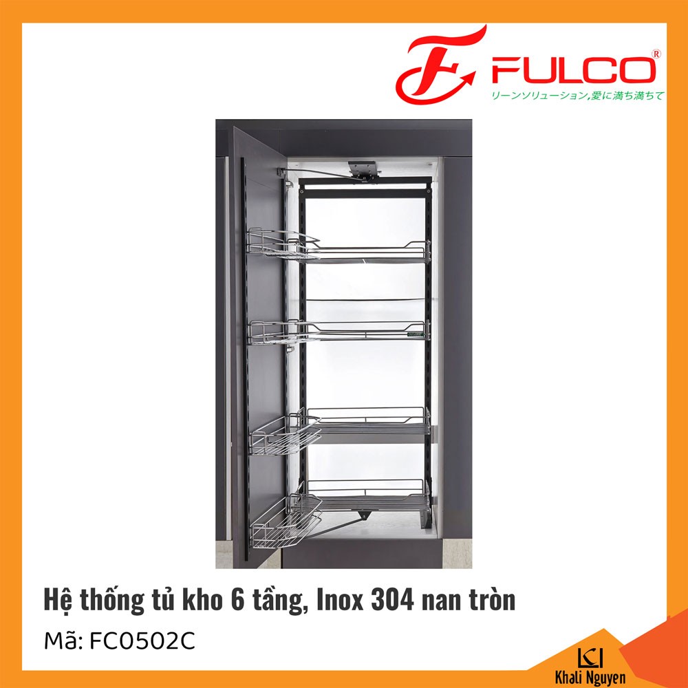 Tủ kho 6 tầng Fulco FC0502C nan tròn