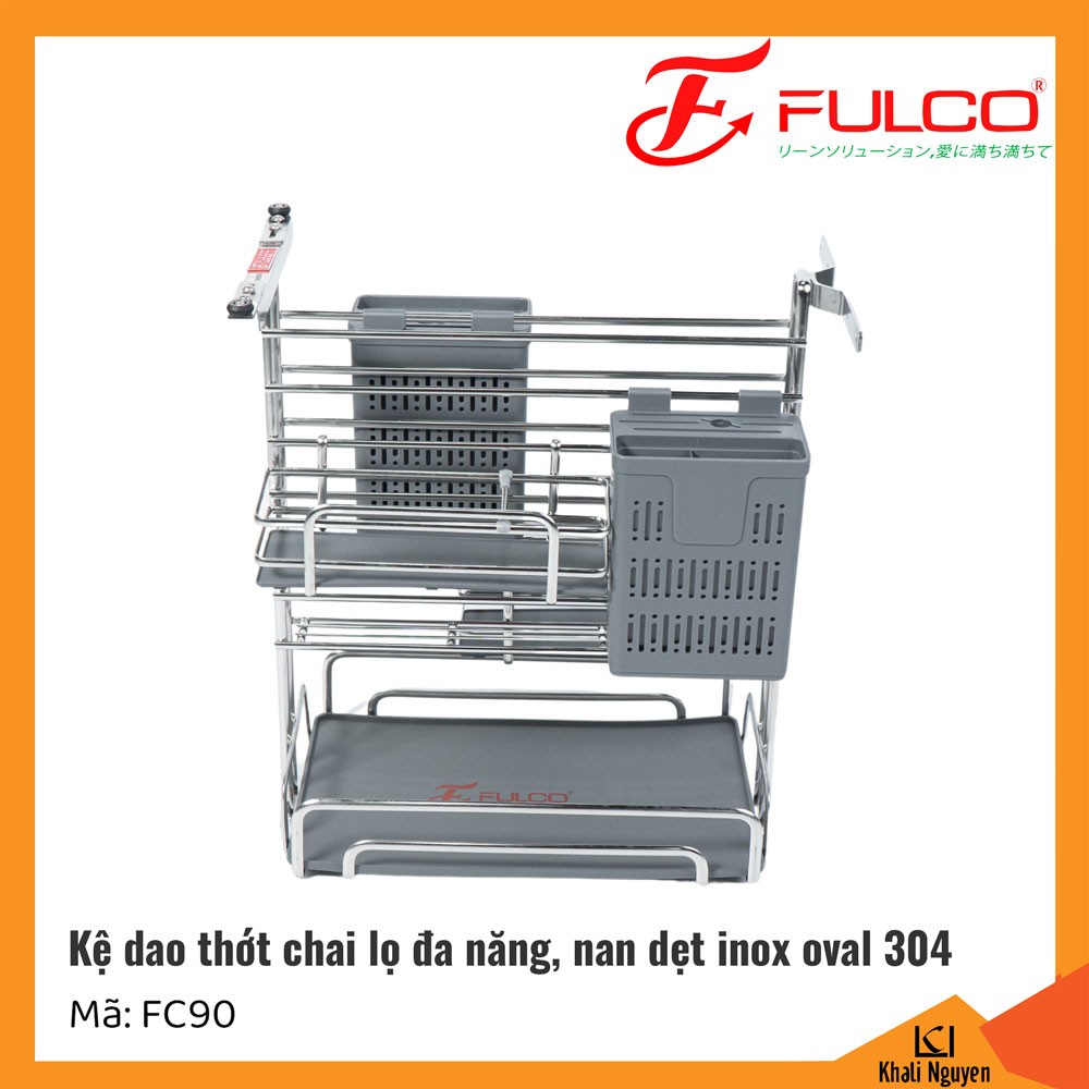 Giá đựng chai lo, dao thớt Fulco FC90