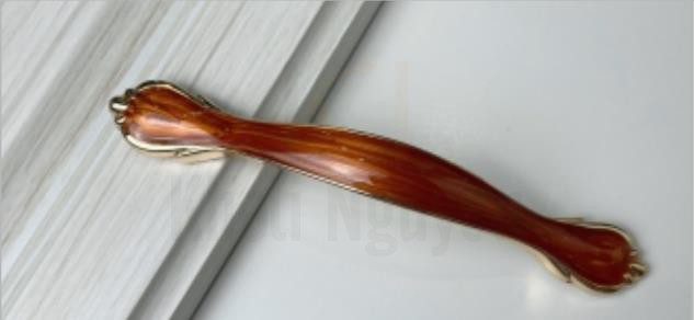 Tay Nắm Tân Cổ Điển Gemani 6588-H Màu Gỗ Hương
