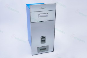 Thùng Gạo Mặt Gương Nút Nhấn Gemani GGT.300 Màu Trắng