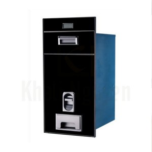 Thùng Gạo Mặt Gương Nút Điện Tử Gemani GTD.300 Màu Đen