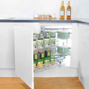 Kệ Góc Liên Hoàn Inox Dạng Nan Gemani GVHL.9 SUS304 - Hình 2