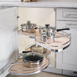 Kệ Góc Liên Hoàn Inox Dạng Lá Gemani GVLR.8 SUS304