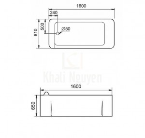 Bản Vẽ Bồn Tắm Massage Gemy G9040
