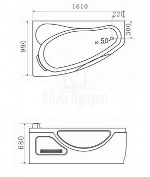Bồn Tắm Massage Gemy G9046