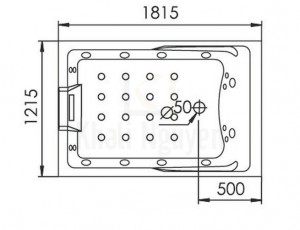 Bản Vẽ Bồn Tắm Massage Gemy G9061