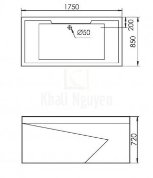 Bản Vẽ Bồn Tắm Massage Gemy G9065