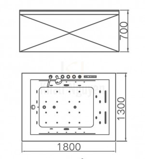Bản Vẽ Bồn Tắm Đôi Massage Gemy G9252
