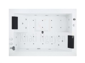 Lòng Bồn Tắm Massage Đôi Gemy G9538