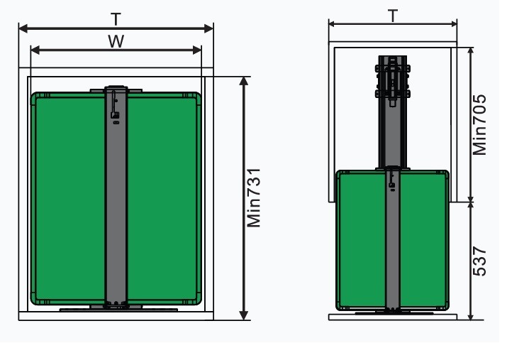 Bản Vẽ Tủ Đồ Khô Grob GM - 640