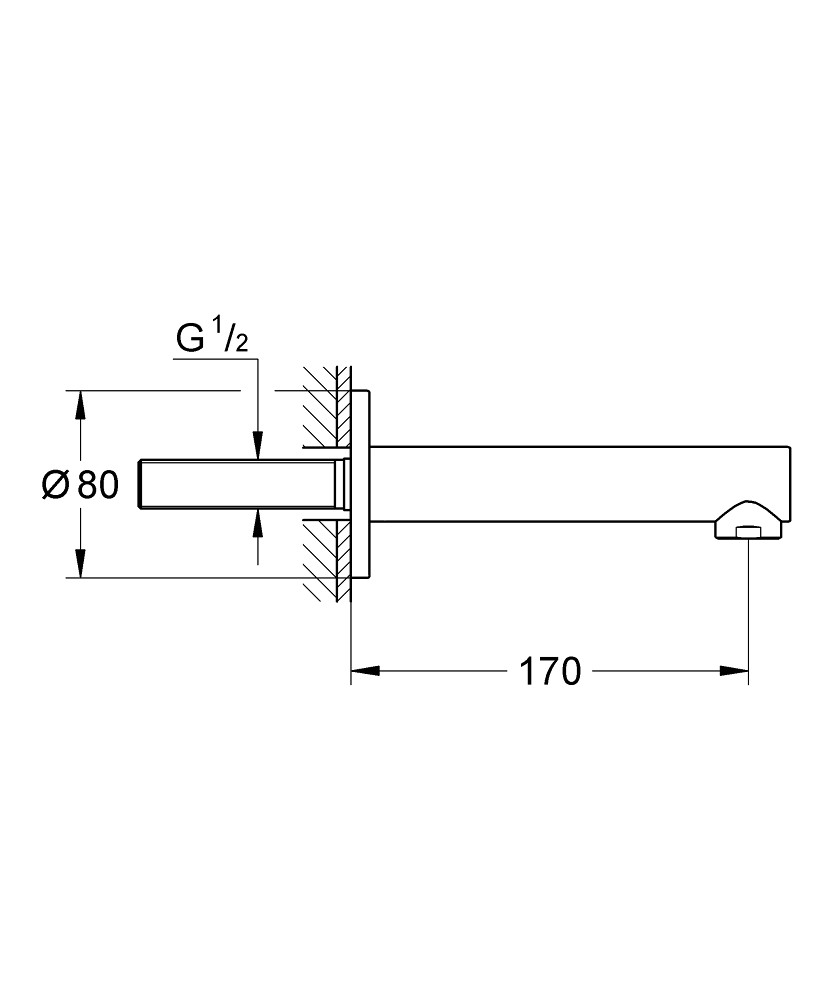 Bản Vẽ Kỹ Thuật Vòi Grohe 13280001