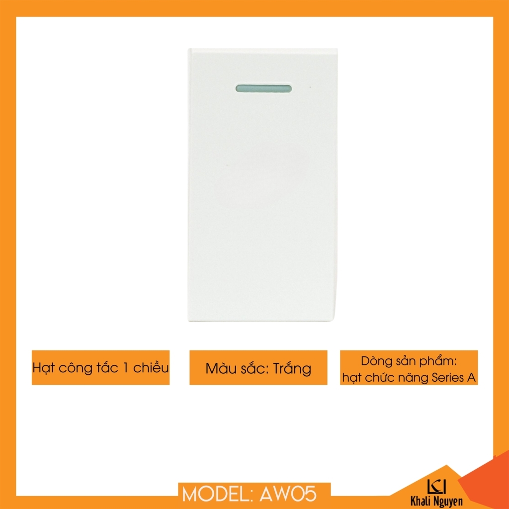 Hạt công tắc một chiều cỡ nhỏ 1/3 Guwife AW05