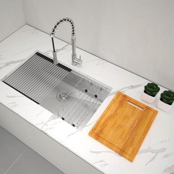 Ảnh thực tế chậu rửa bát chén Hafeler HS24-SSN1S-7644