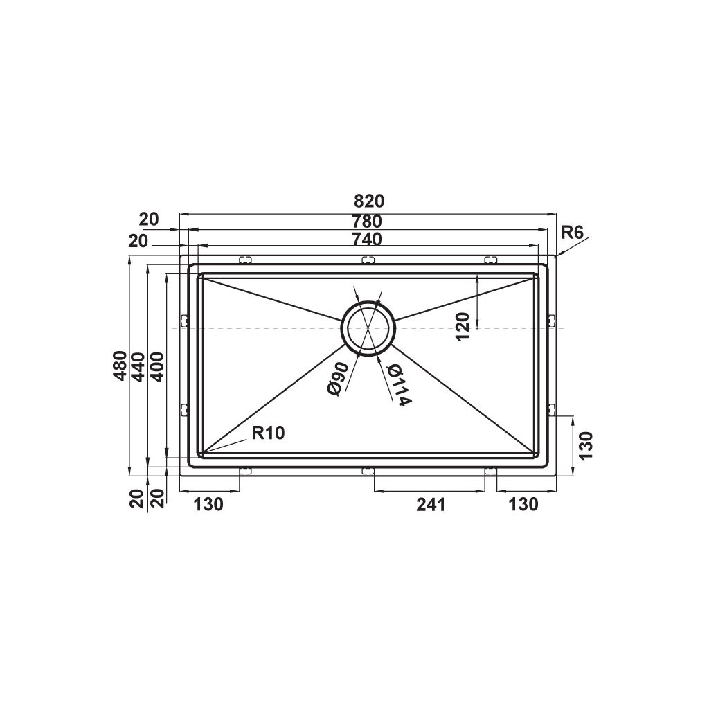 Chậu Rửa Bát Hafele HS21-SSN1S90 (567.94.020) - Hình 2