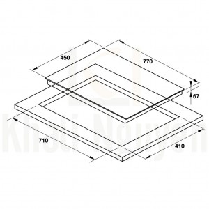 Bản Vẽ Bếp Điện Hồng Ngoại Hafele HC-R772D 2 Vùng Nấu