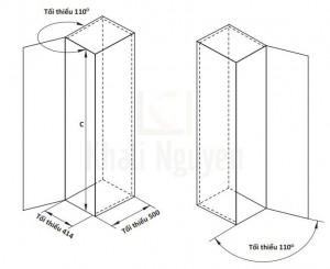 Bản Vẽ Tủ Kho Dolce 6 Tầng 450mm Cucina 548.65.232