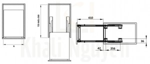 Bản Vẽ Bộ Đựng Dao Thớt Chai Lọ SONATA 549.20.211