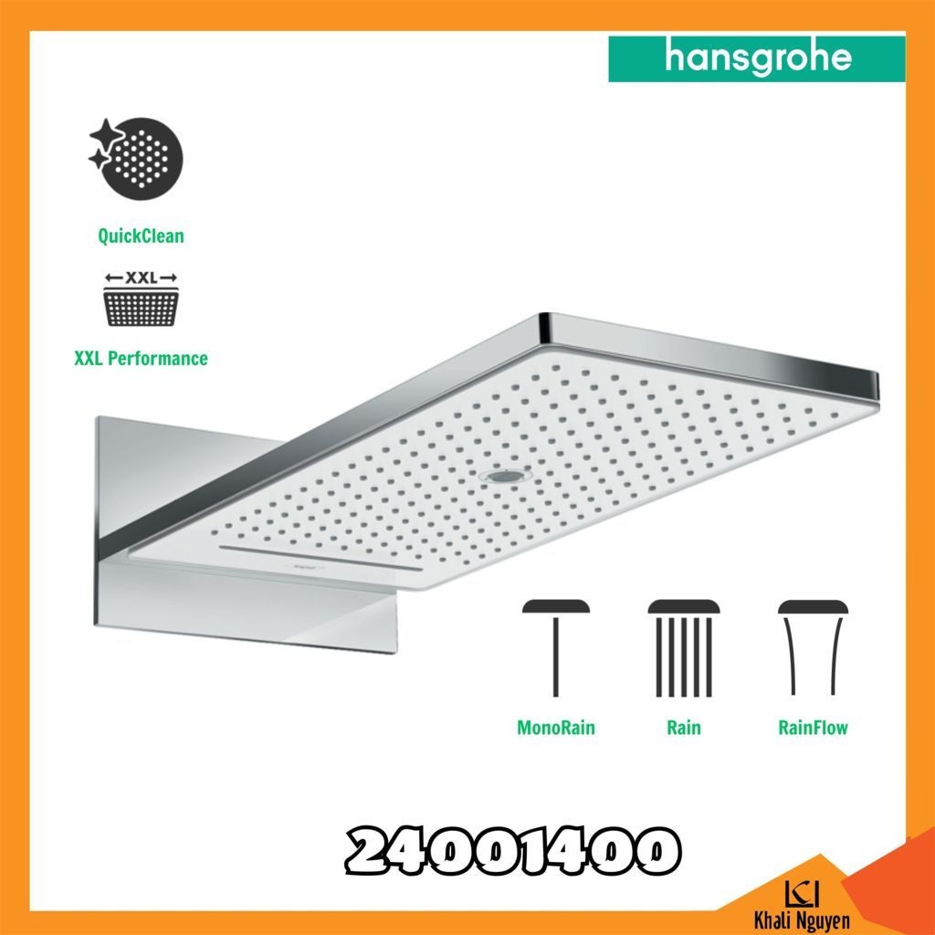 Bát Sen Gắn Tường Hansgrohe Rainmaker Select 24001400