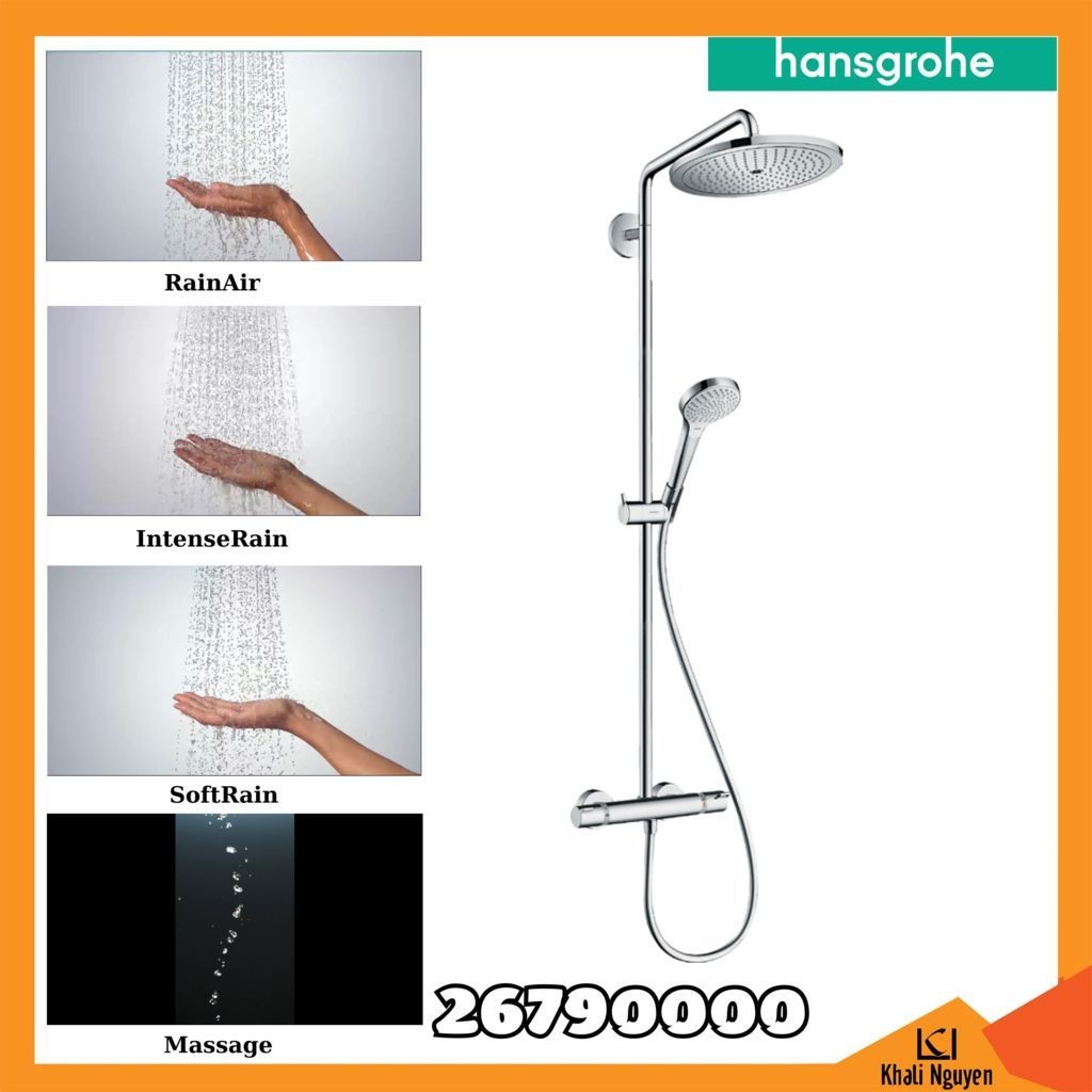 Sen Tắm Cây Hansgrohe Croma Select S Showerpipe 280 26790000