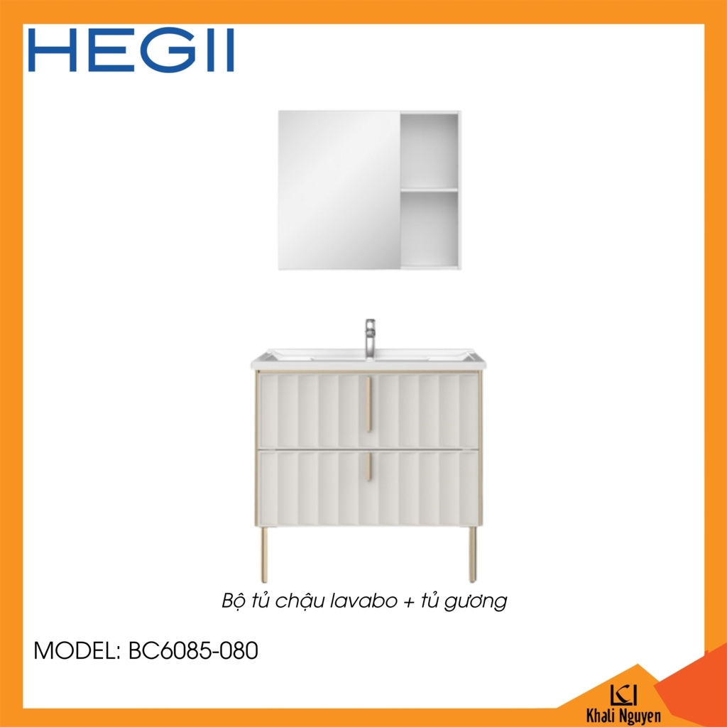 Bộ tủ chậu lavabo Hegii BC6085-080
