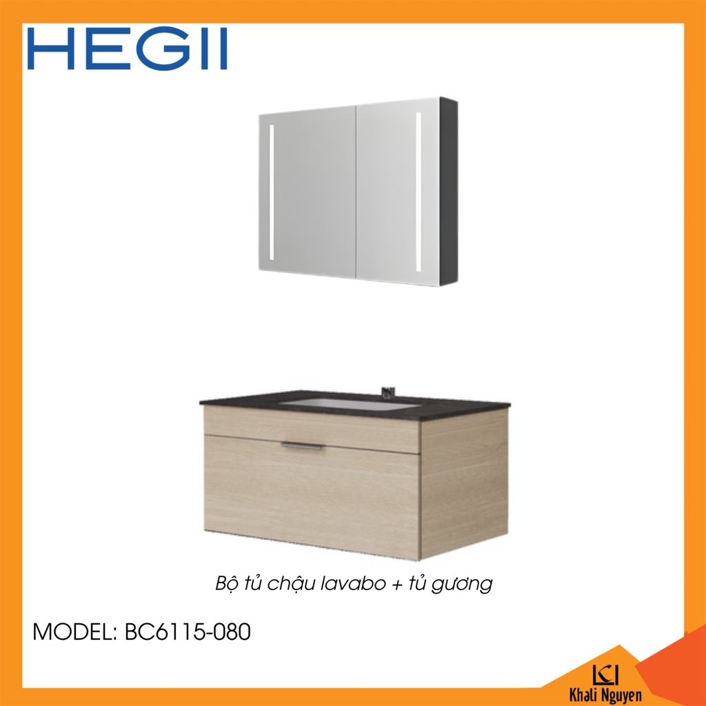 Bộ tủ chậu lavabo Hegii BC6115-080