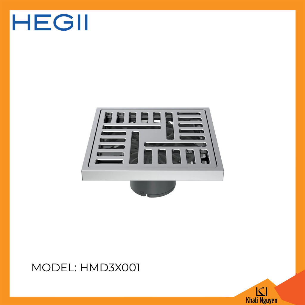 Thoát sàn HEGII HMD3X001 | Đồng tinh luyện bền bỉ | Thoát nước nhanh | Chống mùi hiệu quả