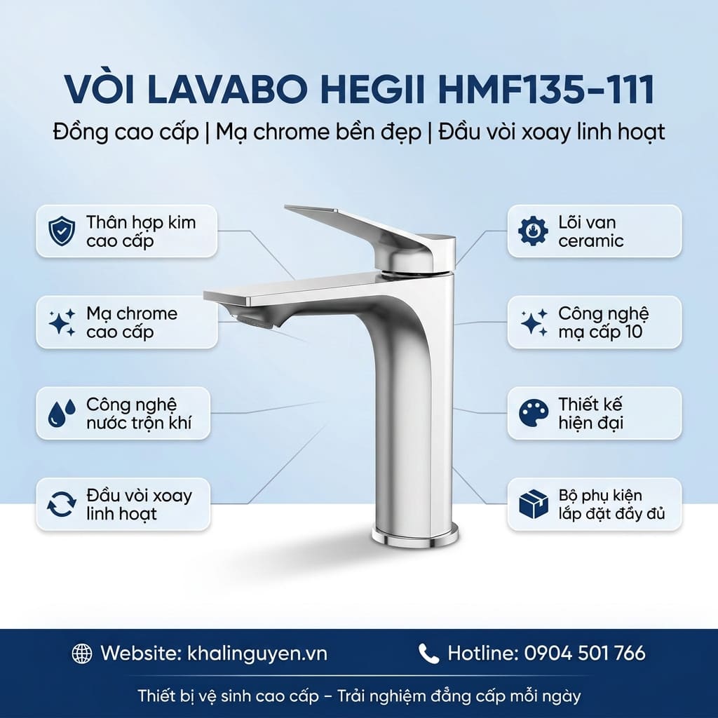 Thông tin vòi Lavabo HEGII HMF135-111
