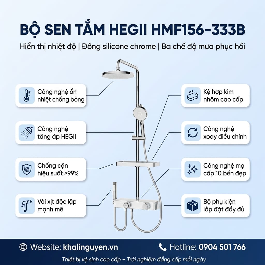 Thông tin bộ sen tắm HEGII HMF156-333B