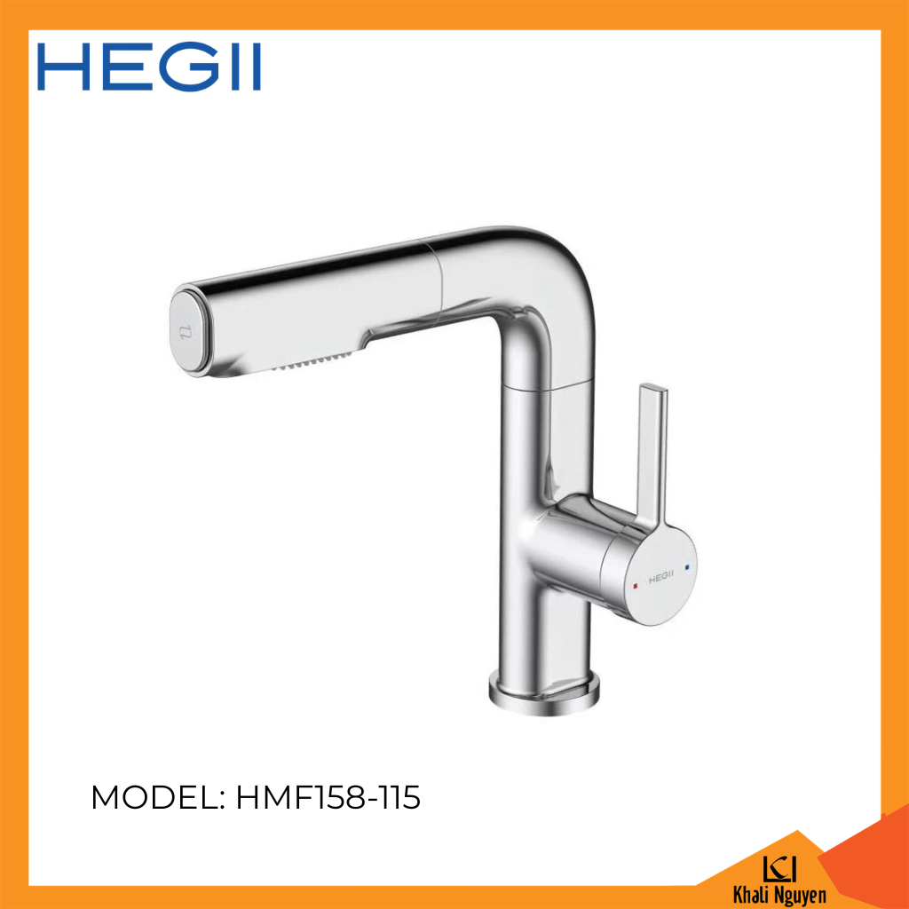 Vòi Lavabo dây rút HEGII HMF158-115