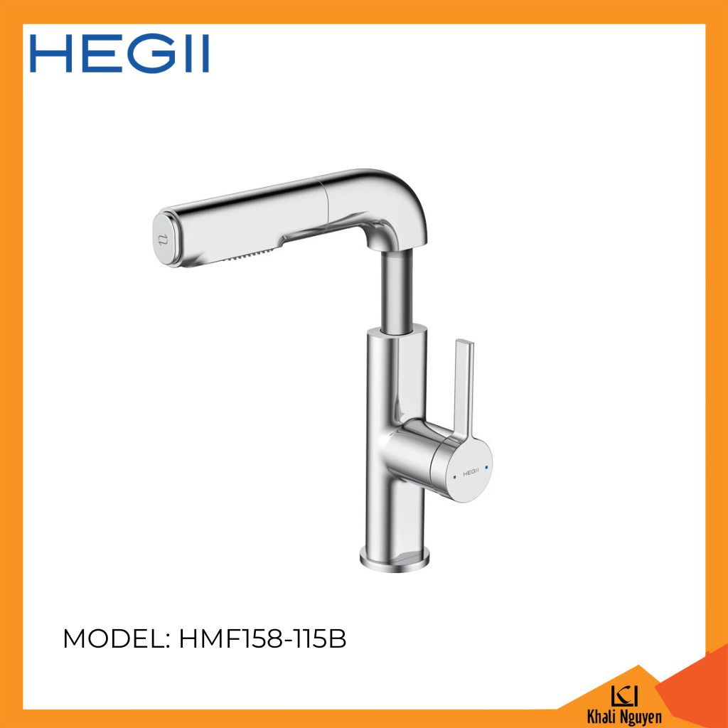 Vòi Lavabo dây rút HEGII HMF158-115B