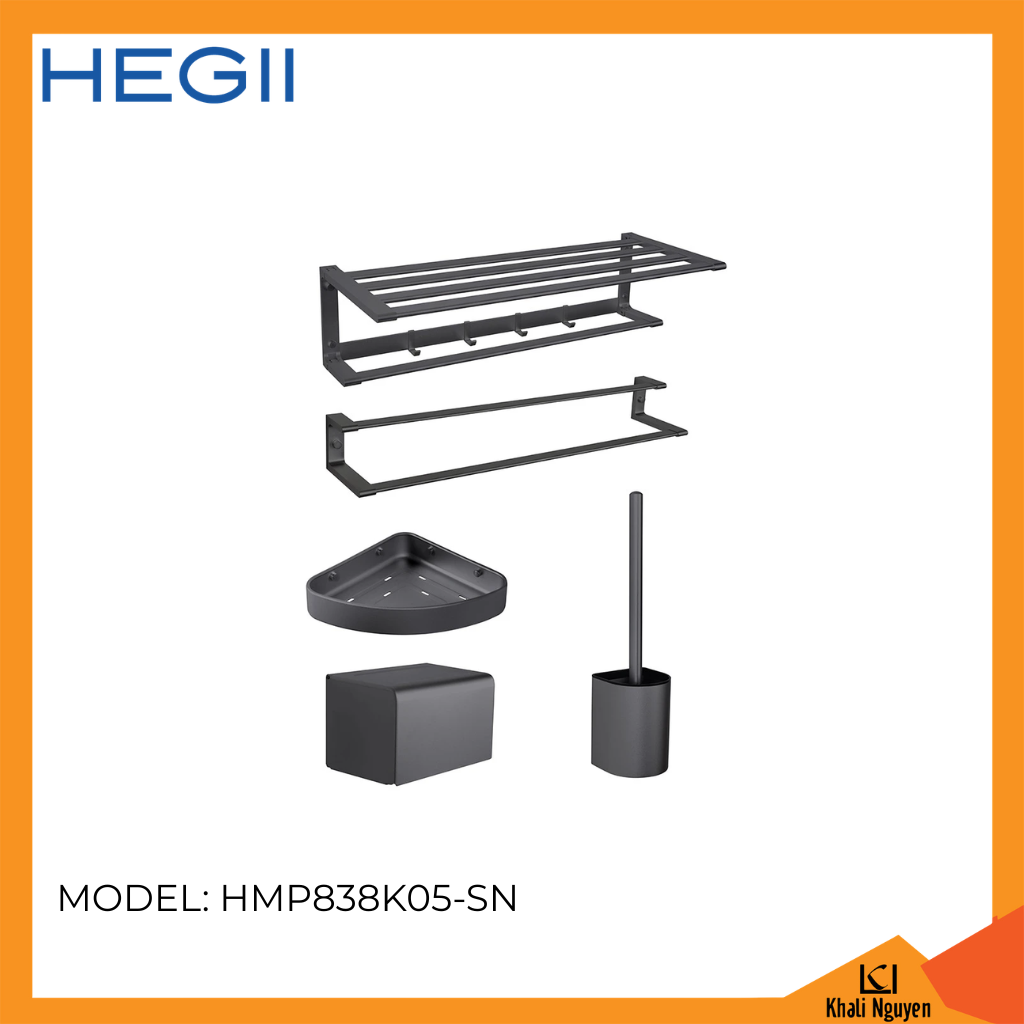 Bộ phụ kiện phòng tắm HEGII HMP838K05-SN