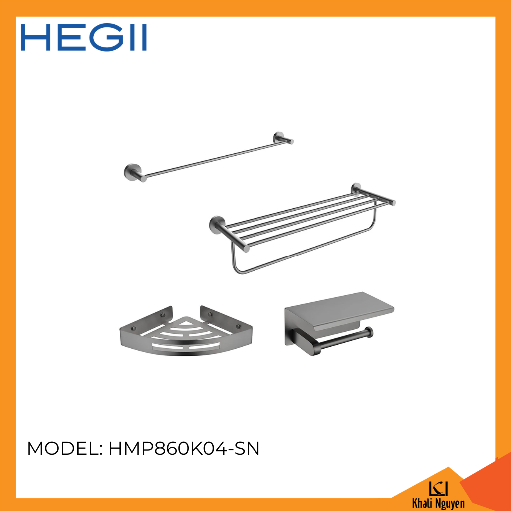 Bộ phụ kiện phòng tắm HEGII HMP860K04-SN